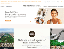Tablet Screenshot of naturabrasil.com
